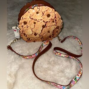 Betsey Johnson Chocolate Chip Cookie With Sprinkles Crossbody Purse